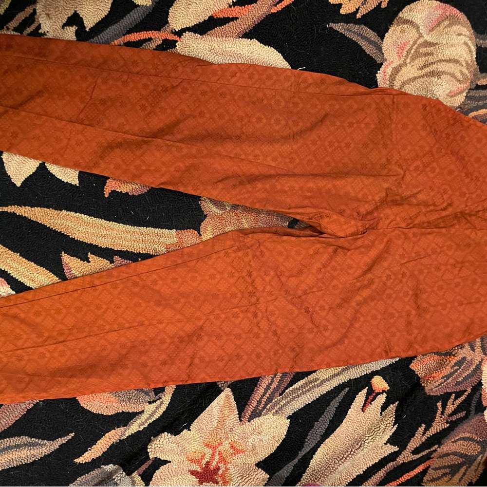 Women’s vintage store stock textured cotton 1950’s side zip pants
